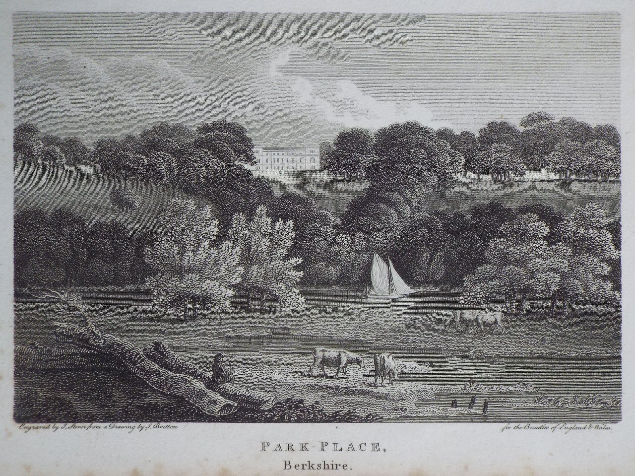 Print - Park-Place, Berkshire. - Storer